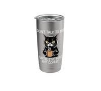 Don't Talk To Me Until I've Had My Coffee Vaso térmico de acero inoxidable de doble pared