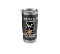 Don't Talk To Me Until I've Had My Coffee Vaso térmico de acero inoxidable de doble pared