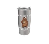 Don't Talk To Me Until I've Had My Coffee Vaso térmico de acero inoxidable de doble pared