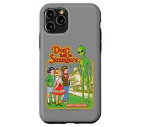 Don't Talk to Strangers Alien UFO Retro Funny Adult Humor Carcasa para iPhone 11 Pro