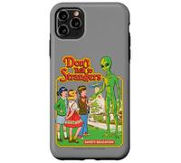 Don't Talk to Strangers Alien UFO Retro Funny Adult Humor Carcasa para iPhone 11 Pro Max