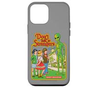 Don't Talk to Strangers Alien UFO Retro Funny Adult Humor Carcasa para iPhone 12 mini