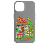 Don't Talk to Strangers Alien UFO Retro Funny Adult Humor Carcasa para iPhone 14