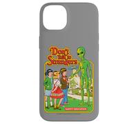 Don't Talk to Strangers Alien UFO Retro Funny Adult Humor Carcasa para iPhone 14 Plus