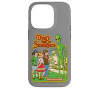 Don't Talk to Strangers Alien UFO Retro Funny Adult Humor Carcasa para iPhone 14 Pro