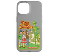 Don't Talk to Strangers Alien UFO Retro Funny Adult Humor Carcasa para iPhone 15
