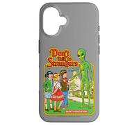 Don't Talk to Strangers Alien UFO Retro Funny Adult Humor Carcasa para iPhone 16