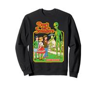 Don't Talk to Strangers Alien UFO Retro Funny Adult Humor Sudadera