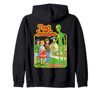 Don't Talk to Strangers Alien UFO Retro Funny Adult Humor Sudadera con Capucha