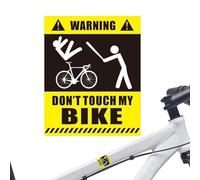 Dont Touch Bike Sticker Decal - Warning Message Label, Humor Graphic Sign, Decorative Adhesive Signage, Bold Statement Alert | Eye Catching Bike Sticker Display Funny Statement Vehicle Laptop Window D