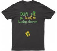 Dont Touch Me Lucky Charm Pregnancy St Patricks Day, Fashion T-Tshirts Camisetas y Tops(Large)