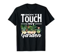Don't Touch My Garden Plant Lover Plantas Flor suculenta Camiseta