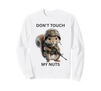 Don't Touch My Nuts Linda Ardilla con Traje Militar Sudadera