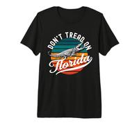 Don't Tread On Florida 2026 Alligator Retro Gator Sunset Camiseta Premium