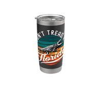 Don't Tread On Florida 2026 Alligator Retro Gator Sunset Vaso térmico de acero inoxidable de doble pared