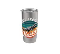 Don't Tread On Florida 2026 Alligator Retro Gator Sunset Vaso térmico de acero inoxidable de doble pared