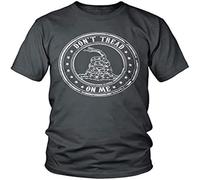 Don't Tread On Me American Pride Patriotic Men T-Shirt, Gris oscuro, S