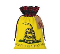 Dont Tread On Me - Bolsa de regalo artesanal de arpillera con cordón, una elegante bolsa de regalo textil perfecta para cualquier ocasión