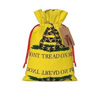Dont Tread On Me - Bolsa de regalo con cordón, bolsa de regalo artística de tela de Navidad, encantadora bolsa de arpillera para todas las ocasiones