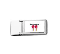 Dont Tread On Me - Cartera de bolsillo con clip para dinero de acero inoxidable