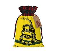 Dont Tread On Me encantadoras bolsas de regalo de Navidad con cordón, bolsas de regalo reutilizables para todas las ocasiones