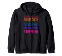 Don't Try Me I'm An August Girl Cumpleaños Reina Cristo Mujeres Sudadera con Capucha
