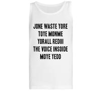 Dont Waste Your Time On Me Camiseta Blanca Sin Mangas para Mujer
