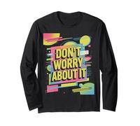 Don't Worry About It - Funky Retro Color Splash Artwork Manga Larga