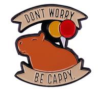 Don't Worry Be Cappy - Broche de aleación con diseño de dibujos animados