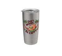 Don't Worry Be Cappy - Cool Capibara Vibes - Funny Capibara Vaso térmico de acero inoxidable de doble pared