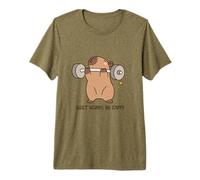 Don't Worry Be Cappy Gym Capybara Motivación Camiseta Premium