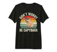 Don't Worry Be Capy - Funny Capybara Camiseta Premium