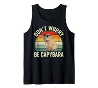 Don't Worry Be Capy - Funny Capybara Camiseta sin Mangas