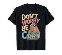 Don't Worry Be Capy Funny Cool Capybara Sunglasses Camiseta