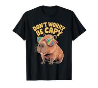 Don't Worry Be Capy Funny Cool Capybara Sunglasses Camiseta