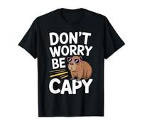 Don't Worry Be Capy Funny Cool Capybara Sunglasses Camiseta