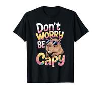 Don't Worry Be Capy Funny Cool Capybara Sunglasses Camiseta