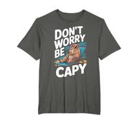 Don't Worry Be Capy Funny Cool Capybara Sunglasses Camiseta
