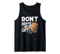 Don't Worry Be Capybaras, Lindo Animal Divertido Camiseta sin Mangas