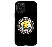 Don't Worry Bee Happy Bumblebee Punny Pun, Linda Abeja Kawaii Carcasa para iPhone 11 Pro