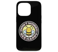 Don't Worry Bee Happy Bumblebee Punny Pun, Linda Abeja Kawaii Carcasa para iPhone 13 Pro
