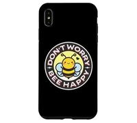 Don't Worry Bee Happy Bumblebee Punny Pun, Linda Abeja Kawaii Carcasa para iPhone XS MAX