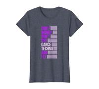 Don't Worry Don't Cry Dance Techno and Fly - Rave Music Camiseta, Mujer, Azul Jaspeado, XXL