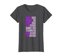 Don't Worry Don't Cry Dance Techno and Fly - Rave Music Camiseta, Mujer, Jaspeado Oscuro, XL