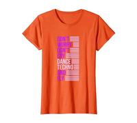 Don't Worry Don't Cry Dance Techno and Fly - Rave Music Camiseta, Mujer, Naranja, L
