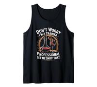 Don't Worry I'm a Trained Professional Funny Sommelier Camiseta sin Mangas