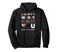 Don't Worry I'm Beside You Minimalista Moderno Sudadera con Capucha