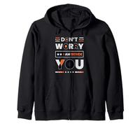 Don't Worry I'm Beside You Minimalista Moderno Sudadera con Capucha