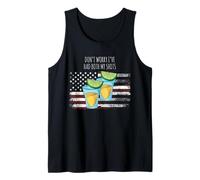 Don't Worry I've Had Both My Shots Bandera de Estados Unidos 4 de Julio Camiseta sin Mangas