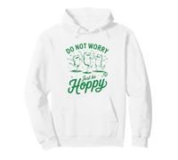 Don't Worry Just Be Hoppy Funny Frog Sudadera con Capucha